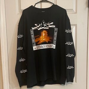 Nike ACG All Conditions Gear Black Graphic Long Sleeve Shirt